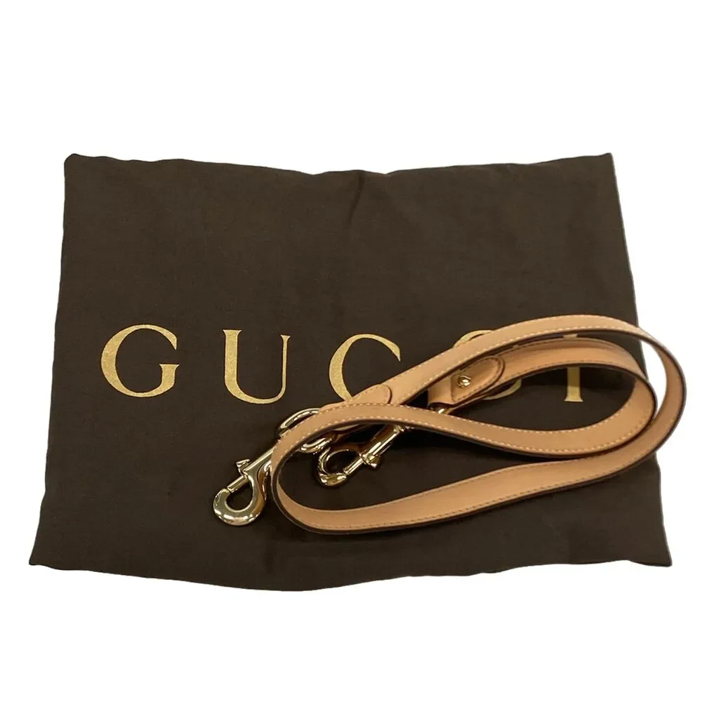Gucci Flora/Bamboo Handbag 169961 Bordeaux Cream Beige Canvas Leather